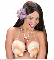 BIUSTONOSZ HAWAJSKI MUSZELKI STANIK HULA ALOHA WIDMANN