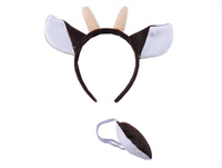 ZESTAW DO STROJU SARNA JELONEK PLUSZOWA OPASKA Z USZAMI OGON