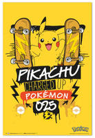 PLAKAT POKEMON PIKACHU CHARGED UP 61x91,5cm