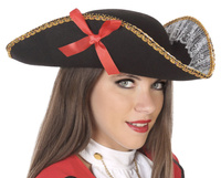 KAPELUSZ PIRATKI CZAPKA PIRACKA DO STROJU PIRATA