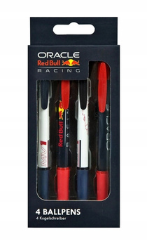 REDBULL ZESTAW 4x DŁUGOPIS ORYGINALNY RED BULL RACING F1