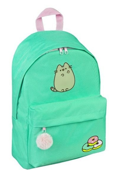 PLECAK PRZEDSZKOLNY WIELOKOMOROWY PUSHEEN THE CAT MIĘTOWY UNDERCOVER