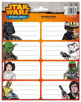 NAKLEJKI NA ZESZYT STAR WARS GWIEZDNE WOJNY OFICJALNE
