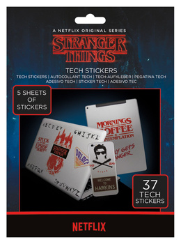 STRANGER THINGS NAKLEJKI NA LAPTOPA TABLET 37szt