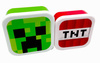 2x POJEMNIK MINECRAFT MINI ŚNIADANIÓWKA CREEPER I TNT