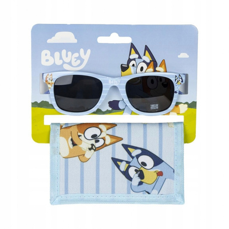 BIDON BLUEY BINGO ZESTAW WAKACYJNY RĘCZNIK PLAŻOWY PONCHO OKULARY