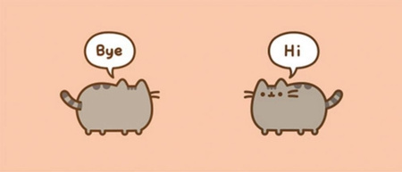 KUBEK PUSHEEN SAYS HI CERAMIKA 295 ML DO CAPPUCCINO LATTE CATPUCCINO KOT