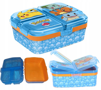 Śniadaniówka Pokémon XL – lunchbox z przegrodami do szkoły dla dziecka