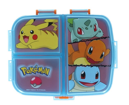 Śniadaniówka Pokémon XL – lunchbox z przegrodami do szkoły dla dziecka