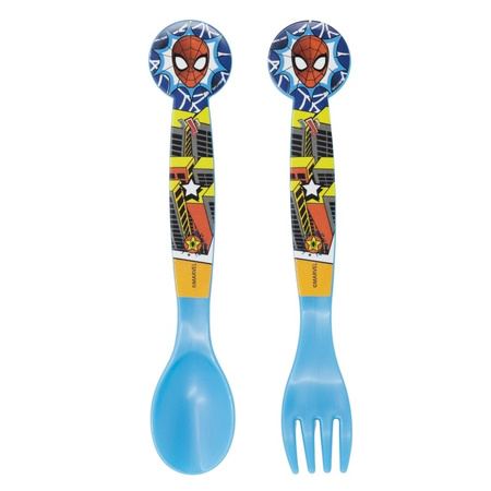 SZTUĆCE SPIDERMAN ARACHNID ŁYŻKA WIDELEC DZIECIĘCE