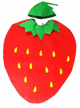 DZIECIĘCY STRÓJ TRUSKAWKA WIOSNA LATO BAL WIOSENNY OWOCE WITAMINY