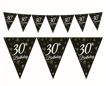 BANER URODZINOWY GIRLANDA 30 STE URODZINY 28x270cm