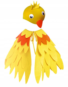 STRÓJ KURCZAK KACZKA CZAPKA + SKRZYDŁA FILCOWE