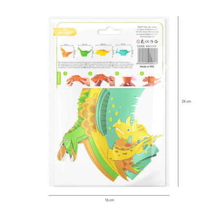 PAPILOTKI DO BABECZEK MUFFINEK DINOZAURY 8szt