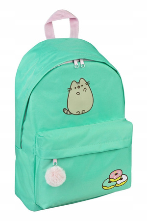 PLECAK PRZEDSZKOLNY WIELOKOMOROWY PUSHEEN THE CAT MIĘTOWY UNDERCOVER