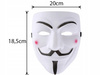 ZESTAW STRÓJ VENDETTA ANONYMOUS PELERYNA CZARNA 140cm + MASKA + KAPELUSZ