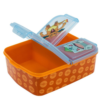 ŚNIADANIÓWKA LUNCHBOX POKEMON Z PRZEGRODAMI