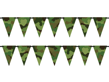 BANER WISZĄCY FLAGA MORO GIRLANDA 5M IMPREZA WOJSKO