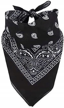 CHUSTA KOWBOJA BANDAMA CZARNA STRÓJ WESTERN