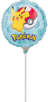 POKEMON BALON FOLIOWY MINI 23cm 9" PIKACHU POKEBALL