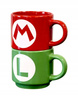 ZESTAW PREZENTOWY 2x KUBEK CERAMICZNY MARIO + LUIGI ORYGINALNY