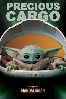 PLAKAT STAR WARS THE MANDALORIAN YODA PRECIOUS CARGO 61x91,5cm