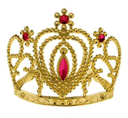 DIADEM Z RUBINAMI KORONA KRÓLOWA KSIĘŻNICZKA