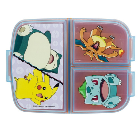 ŚNIADANIÓWKA LUNCHBOX POKEMON Z PRZEGRODAMI