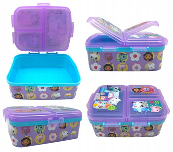 ŚNIADANIÓWKA XL KOCI DOMEK GABI 4-KOMOROWA Z PRZEGRODAMI GABBY DOLLHOUSE