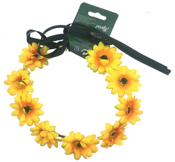 OPASKA WIANEK W ŻÓŁTE KWIATKI SŁONECZNIKI DO STROJU WIOSNA HIPIS