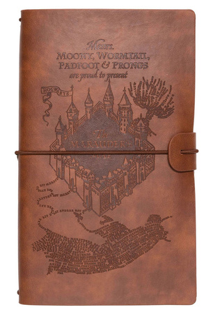 SKÓRZANY NOTES HARRY POTTER MAPA HUNCWOTÓW PAMIĘTNIK