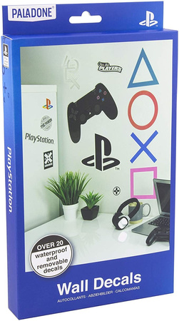 PLAYSTATION NAKLEJKI NA ŚCIANE MATOWE XL 21szt (4 ARKUSZE 23x44cm)