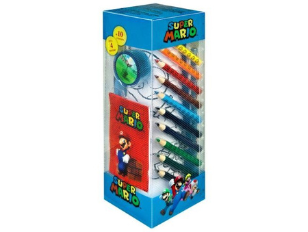 SUPER MARIO ZESTAW DO PISANIA MALOWANIA 35 ELEMENTÓW