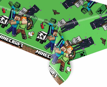 OBRUS FOLIOWY MINECRAFT 120x180 CM PLASTIKOWY ORYGINAŁ