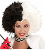 PERUKA CRUELLA DE MON 101 DALMATYŃCZYKÓW BIAŁO-CZARNA