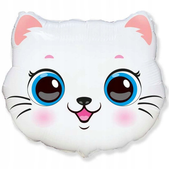 KOTEK GŁOWA BALON FOLIOWY MINI 14" KOT ZWIERZĄTKA