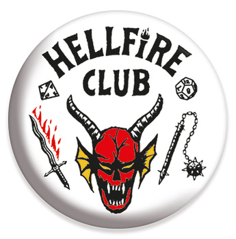 PRZYPINKA STRANGER THINGS HELLFIRE CLUB 2,5cm