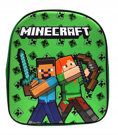 MINECRAFT PLECAK PRZEDSZKOLNY 3D STEVE ALEX CREEPER