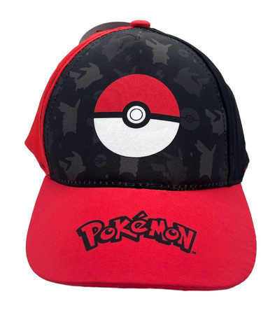 CZAPKA DASZKIEM POKEMON POKEBALL BEJSBOLÓWKA BAWEŁNA