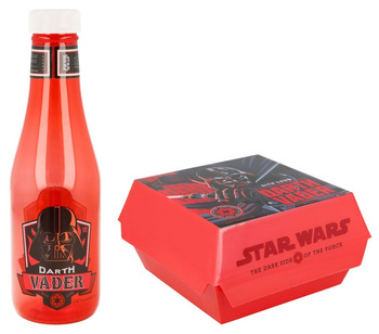 ZESTAW STAR WARS BUTELKA KECZUP + ŚNIADANIÓWKA BURGER