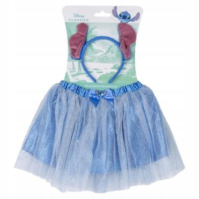 STRÓJ KOSTIUM STITCH OPASKA Z USZAMI SPÓDNICZKA