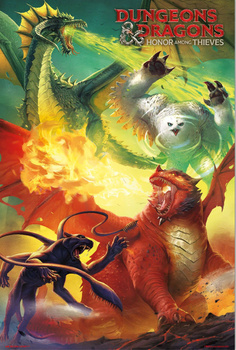 PLAKAT DUNGEONS AND DRAGONS HONOR AMONG THIEVES MONSTERS 61x91,5cm / 5738