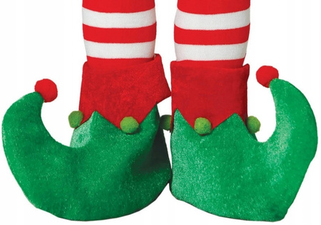 NAKŁADKI NA BUTY ELF DLA DZIECI ZIELONE BUTY ELFA SKRZATA