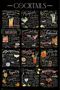 PLAKAT KOKTAJLE TEQUILA BLOODY MARY 61x91,5cm / 5753