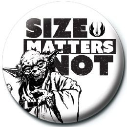 PRZYPINKA STAR WARS YODA SIZE MATTERS NOT 2,5cm
