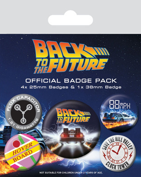 OFICJALNE PRZYPINKI BACK TO THE FUTURE DELOREAN 5szt