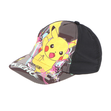 CZAPKA DASZKIEM POKEMON PIKACHU 54 CZARNA