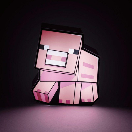 MINECRAFT PIG BOX LIGHT ŚWINIA 16cm