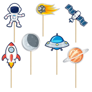 PIKERY TOPPERY NA TORT KOSMOS 7 SZT ASTRONAUTA