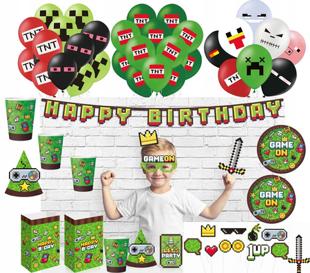 OBRUS PLASTIKOWY FOLIOWY GAMER PARTY 120x180cm